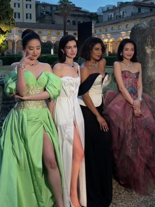 刘亦菲携手安妮·海瑟薇、朴雅卡·乔普拉与舒淇奔赴罗马之约