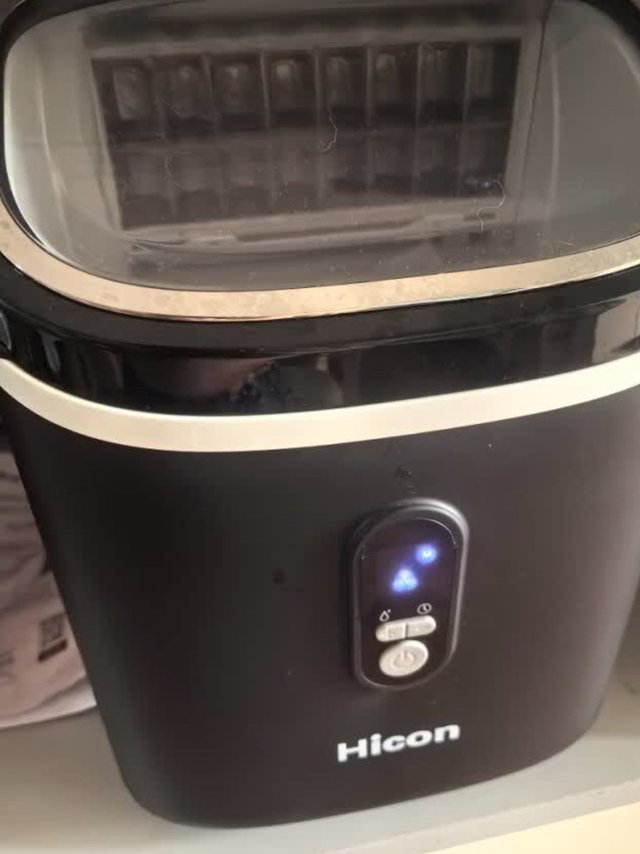 惠康（HICON）制冰机商用小型奶茶店30/35kg制冰盒台式家用迷你方冰磨具全自动方冰块制作机器 