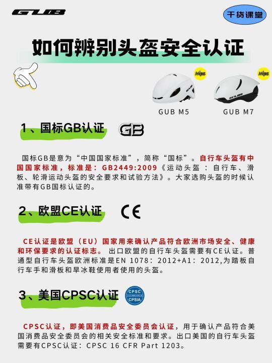 骑行干货｜怎么看骑行头盔的安全认证标准❓