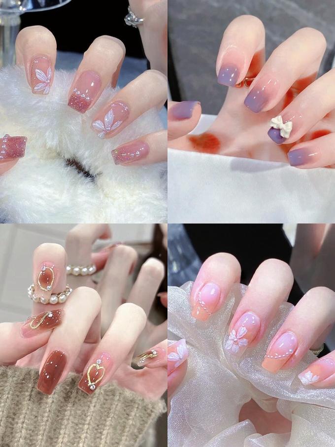 爆款必做几款美甲lins高级甜美风显气质美甲