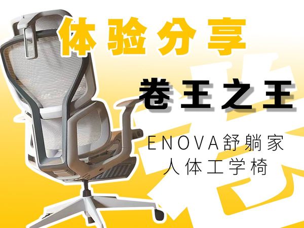 凭什么这把1000+的椅子能这么好坐！enova人体工学椅真实体验测评