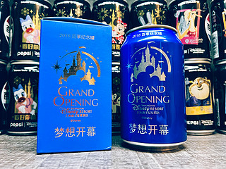 「百事可乐收藏控」上海迪士尼乐园开园纪念罐Grand Opening梦想开幕—非常喜欢的限量纪念罐之一。