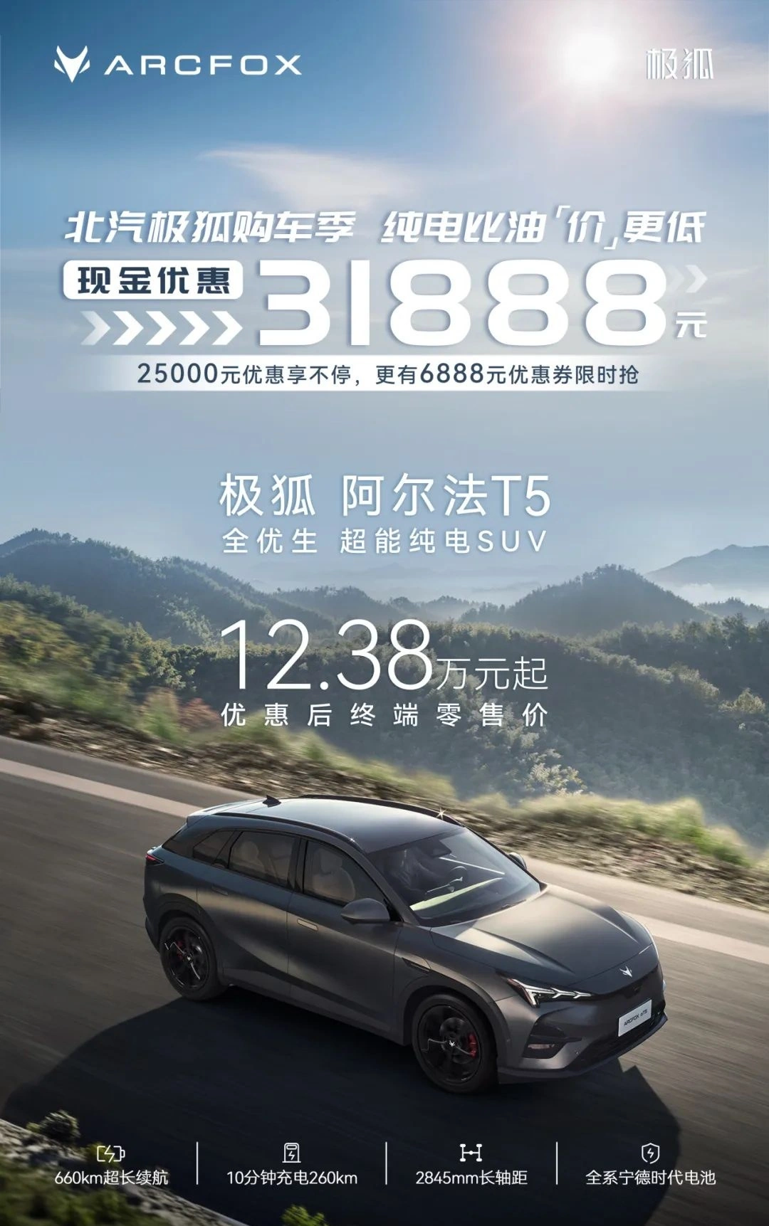 ARCFOX极狐开启新一轮优惠，优惠超3万