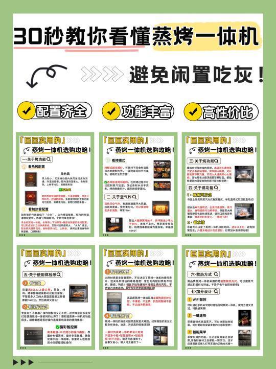 低预算高配置❗️蒸烤一体机，到底怎么选❓