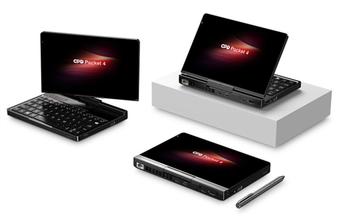 GPD 发布首款 Zen5 锐龙掌上电脑 Pocket 4:搭8.8寸小屏、支持180度转圈