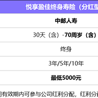 长期利益超3.7%，中邮保险悦享盈佳终身寿险（分红型）还值得买吗