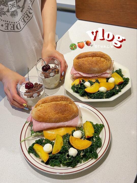 早餐🥞｜简单手揉脆皮面包+伯爵酪乳杯