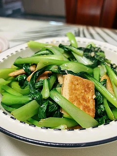 青菜炒豆腐简单做法