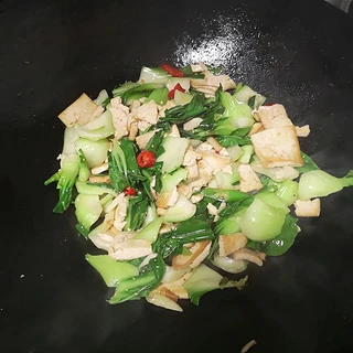 青菜炒豆腐简单做法