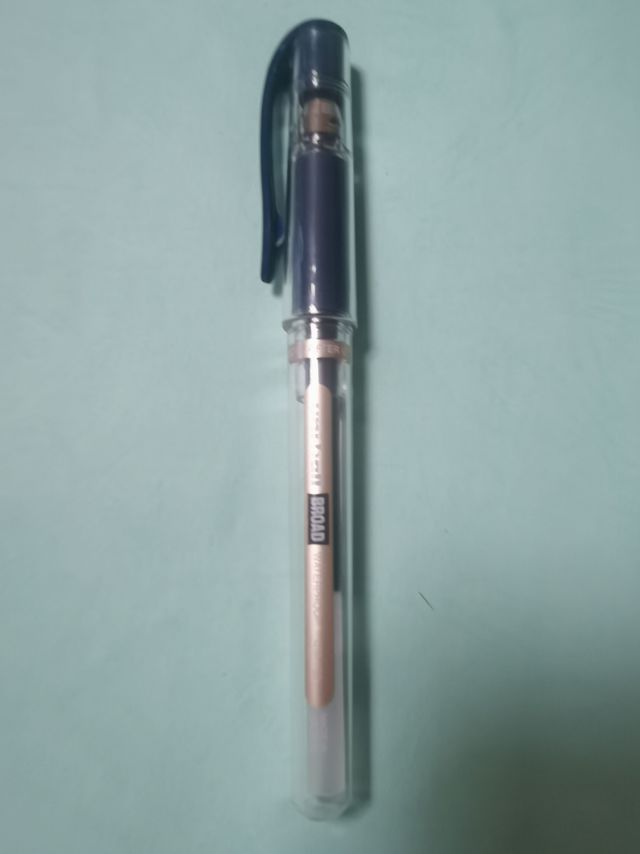 三菱（uni）UM-153高光中性笔 1.0mm签字笔学生标记笔婚礼手绘签名笔漫画绘画素描高光笔 蓝黑色