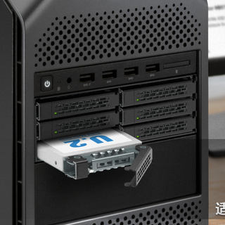 超高密度存储系统都用它！超方便的6盘位U.2/U.3 NVMe PCIe 4.0硬盘抽取盒