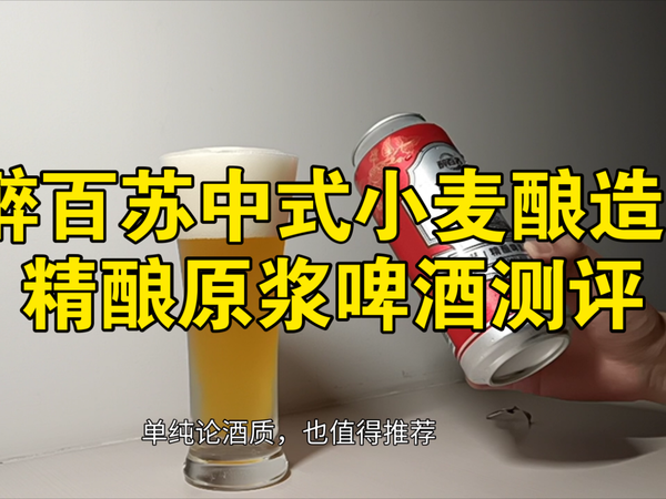 【潍坊出品 中式小麦】醉百苏精酿原浆啤酒测评