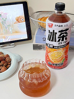 元气森林冰茶，减糖白桃茉莉