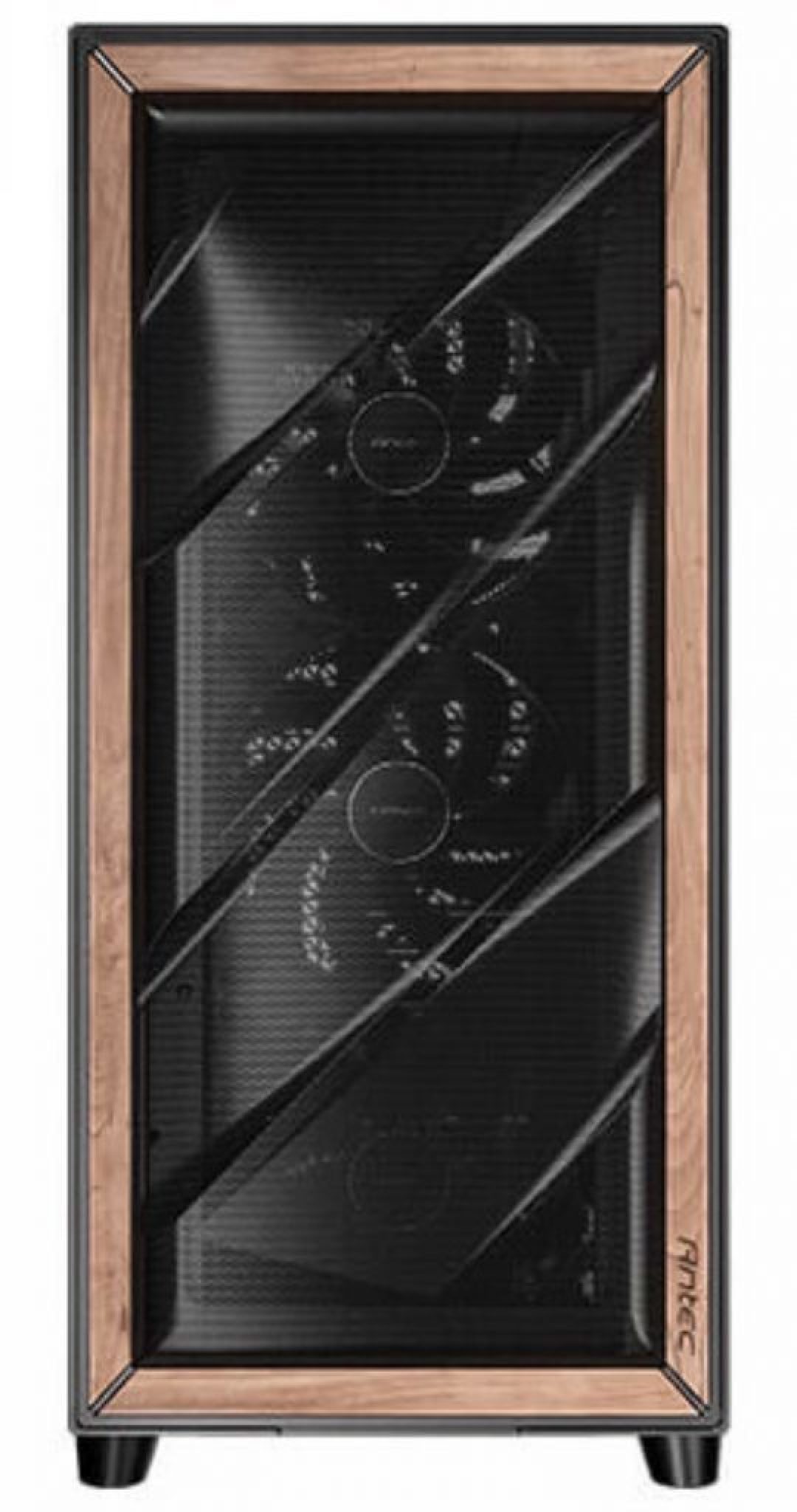 安钛克发布 FLUX Pro 全塔机箱、带屏显、木质前脸、电源可90度旋转