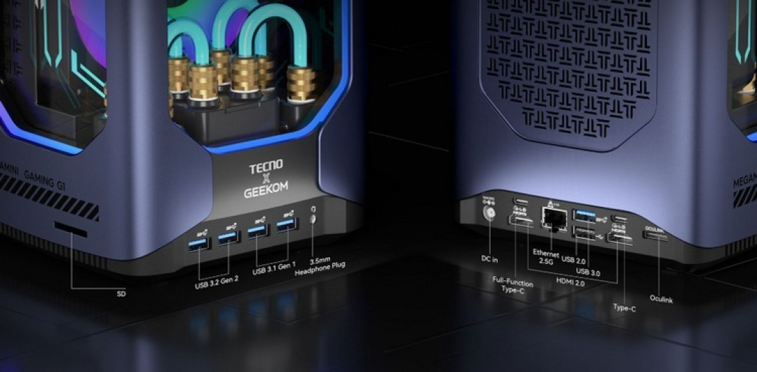 积核 MEGAMINI G1 迷你游戏主机配置公布、科幻设计、定制水冷系统、RTX 4060独显