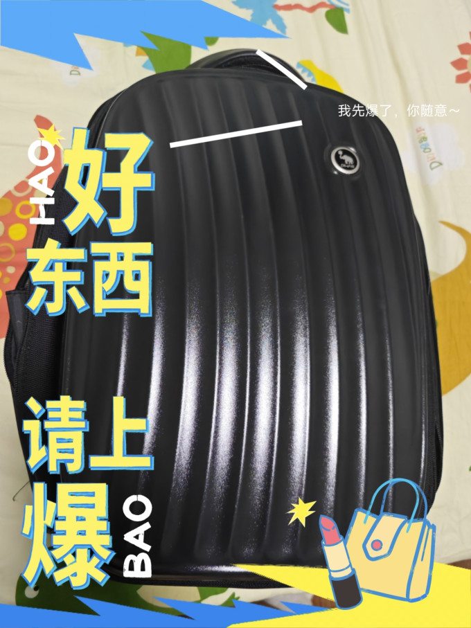 爱华仕男士双肩包