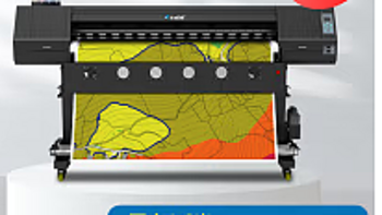 七级风普伟春天喷绘机G-1608E国产绘图仪1.6米宽防水适用PP背胶作训地图写真布彩喷纸白画布