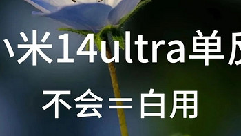 小米14ultra竟然拥有与单反相机相媲美的专业拍照模式！