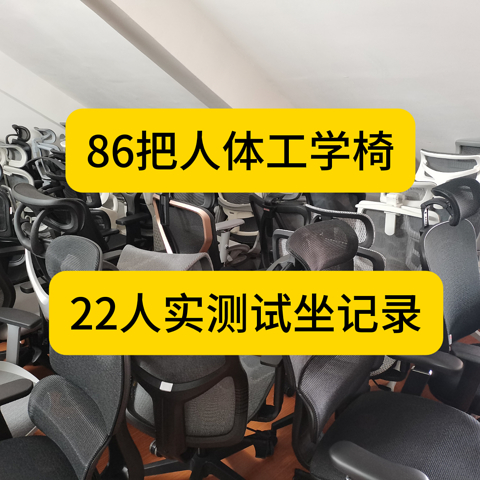 86把人体工学椅【22人】实测试坐记录