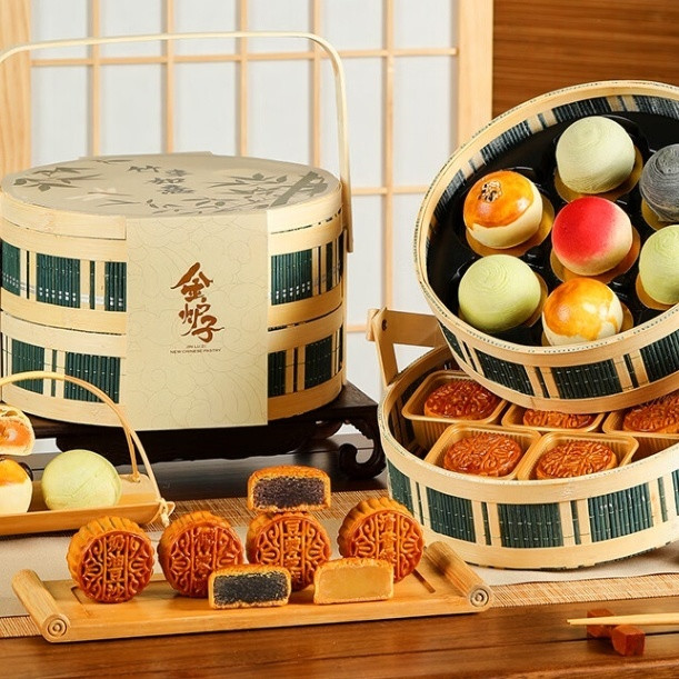 金炉子 竹韵月饼礼盒：10种14件，传统与创新的融合