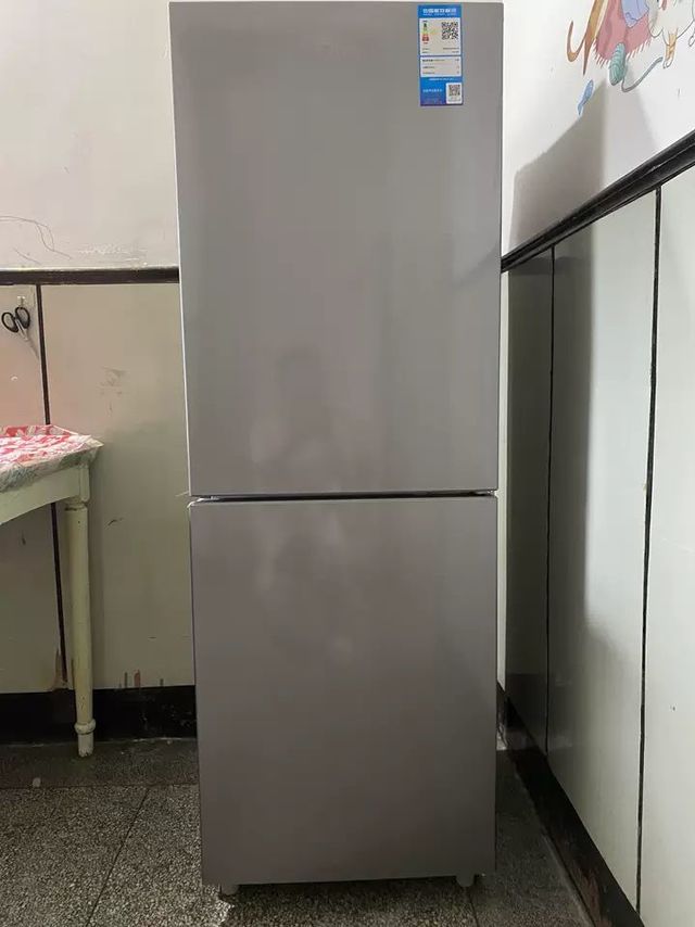 美的175L超薄双开门两门家用电冰箱