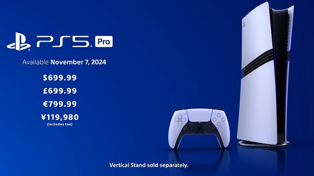 不便宜！PS5 Pro 11月7号上市数字版700美元！！！