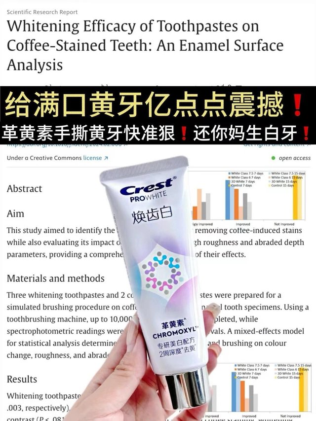 佳洁士不愧是去黄特种兵!还我妈生大白牙!