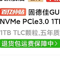 GUDGA 固德佳 GV M.2 NVMe固态硬盘 1TB PCle3.0 怎么样？