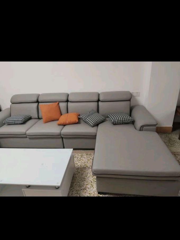 沙发客厅沙发简约现代小户型猫爪皮乳胶沙发实木沙发四人位互换贵妃