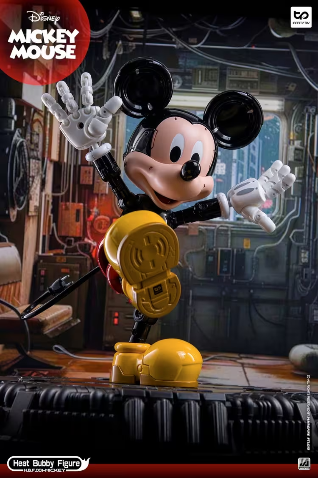 HEATBOYS Fire Boy Animation x Snap Finger Animation, Golden Donatello Golden Edition WF2024 Shanghai Limited Edition