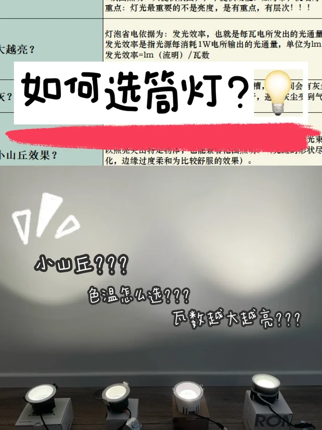 灯光不止“小山丘”|注意要点解析