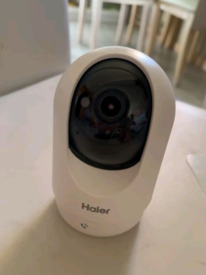 海尔haier无线家用摄像头手机远程监控器360度无死角带夜视全景语音