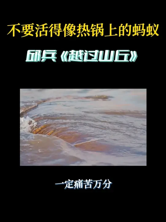 妈妈说：不要活得像热锅上的蚂蚁。 邱兵全新纪实散文集《越过山丘》，22个朴素、深情、乐观的故事，也是我们这个时代需要的故事。#亲情 #母亲 #读书 #中国式父母