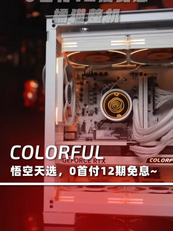 七彩虹橘猫电脑主机RTX4060Ti橘影橙i5 12600KF/12400F橘宝全家桶游戏黑