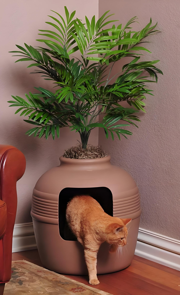 瓜洲牧全封闭式猫砂盆