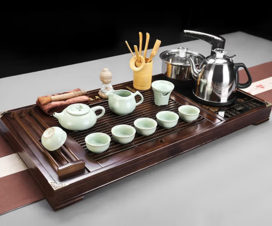 京东京造侘寂风茶具套装整套功夫茶具高档办公茶壶顺心如意18件礼盒装侘