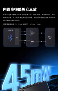 简而不凡，百元LDAC利器：飞傲推出 BTR11 便携HiFi蓝牙耳放，首发99元