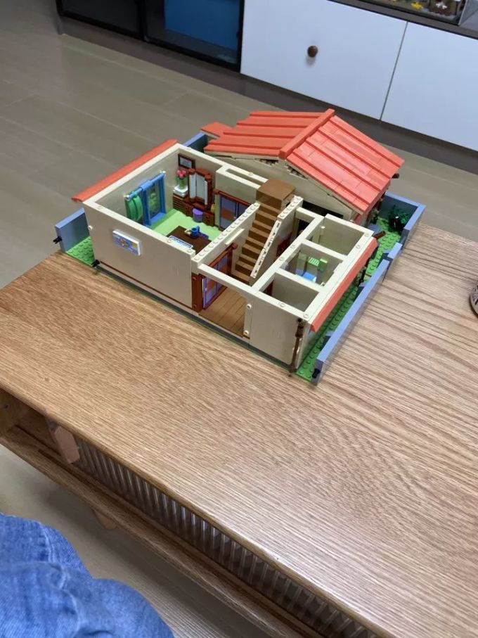 奇妙积木keeppley哆啦a梦周边野比大雄的家模型房子