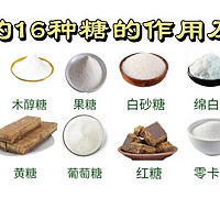 16种糖类来源大盘点，看看它们的作用与区别