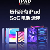 历代所有iPad处理器、电池、运存