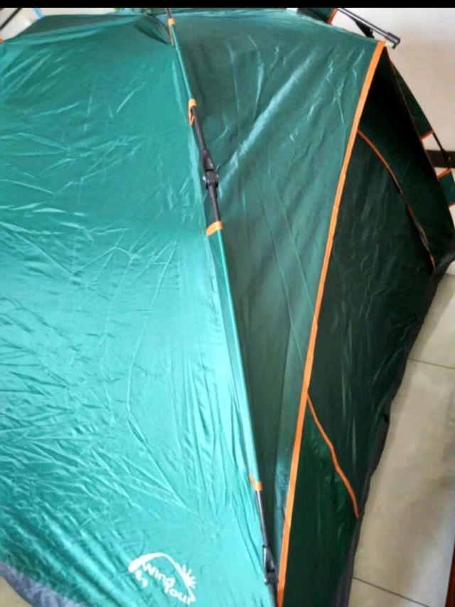 威迪瑞 户外帐篷全自动便携式3-4人防雨野外露营帐篷免搭建帐篷套装装备 【一门一窗款】2-3人军绿