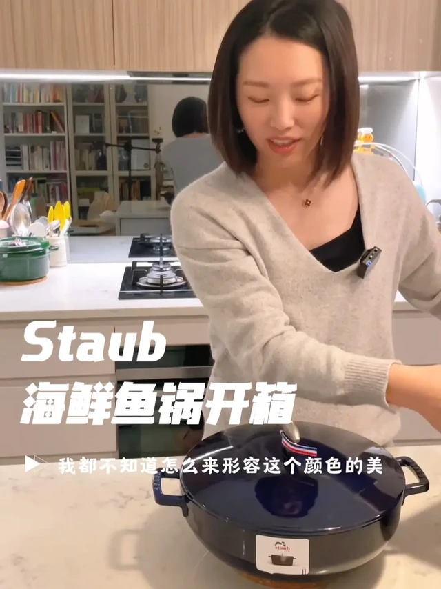 开箱测评珐琅锅‼️尺寸怎么选？海鲜锅鱼把手