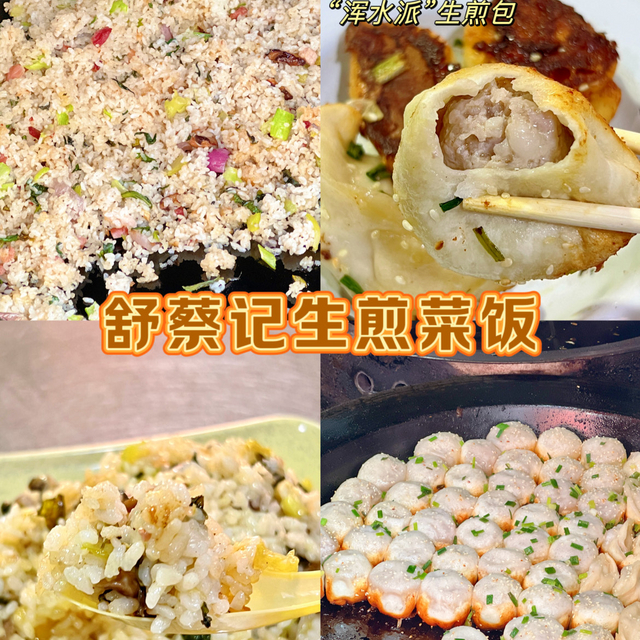 网友们果然没骗我，舒蔡记生煎菜饭确实顶！