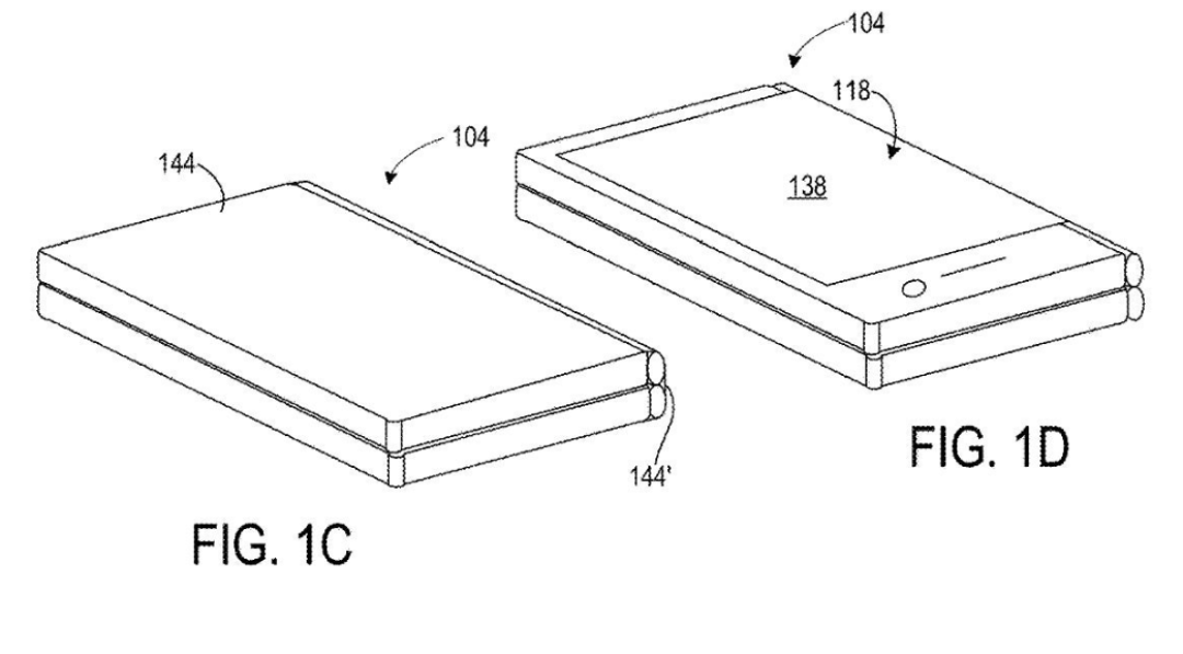 为 Surface Phone 铺路:微软折叠屏新机专利展示铰链折叠形态 为 Surface Phone 铺路:微软折叠屏新机专利展示铰链折叠形态