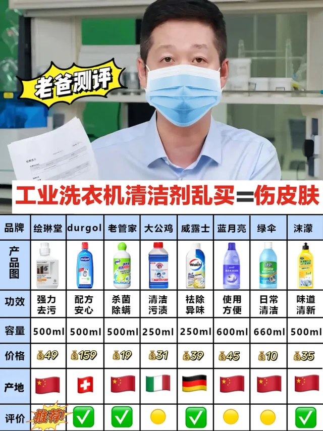 老爸测评！新品洗衣机清洁剂这样选准没错！
