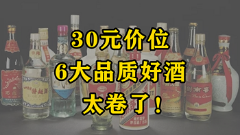 30元价位，6款光瓶“卷王”！酒质好，价格低！