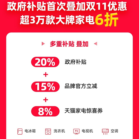 解锁家电国补新攻略+双11神券领取方法，让你立享5折神价