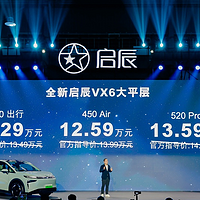 全新启辰VX6限时权益价11.29万起，配备“双人床”，续航520km