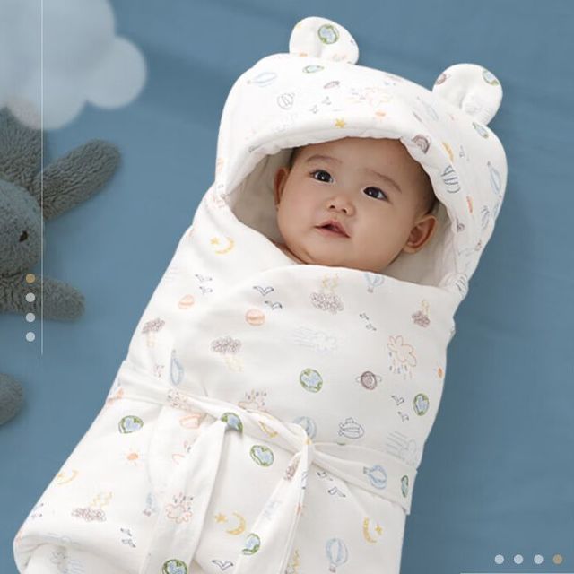 喜亲宝新生儿睡袋，防惊跳襁褓一体