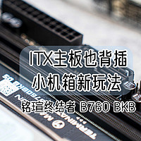 ITX主板也背插，小机箱新玩法丨铭瑄终结者 B760 BKB装机体验